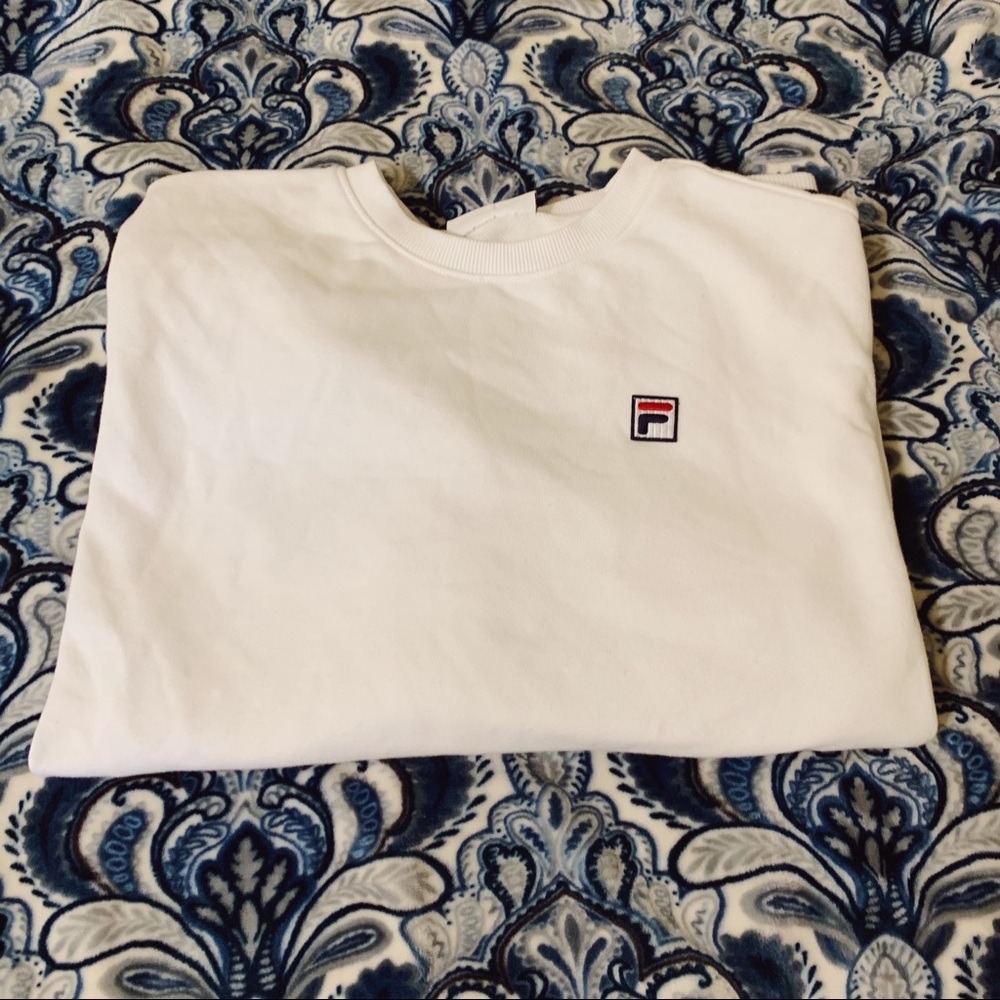 White FILA sweatshirt